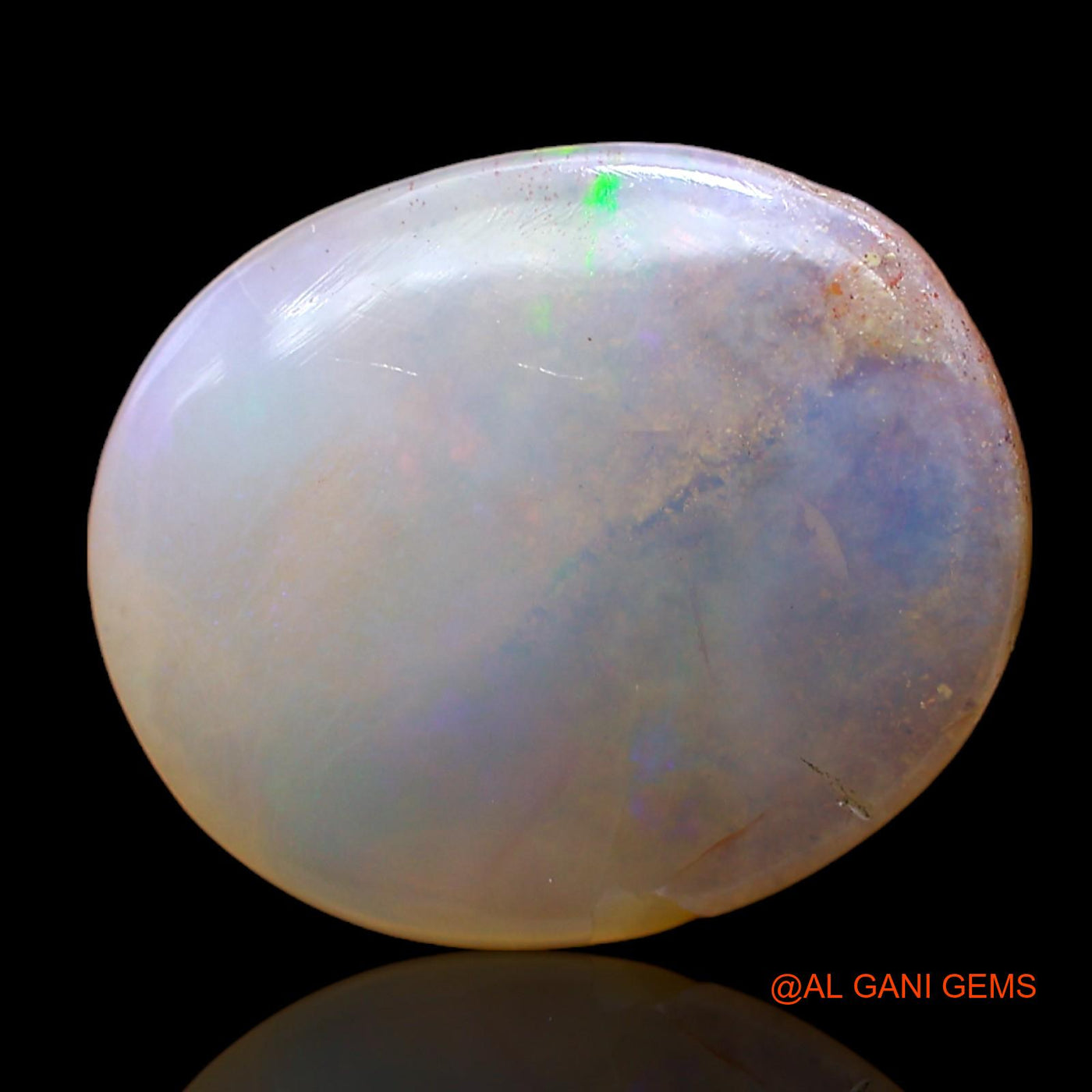 10.00 Cts Natural Australian Fire Opal Loose Gemstone Oval Cabochon 19x16x5 mm AB-957