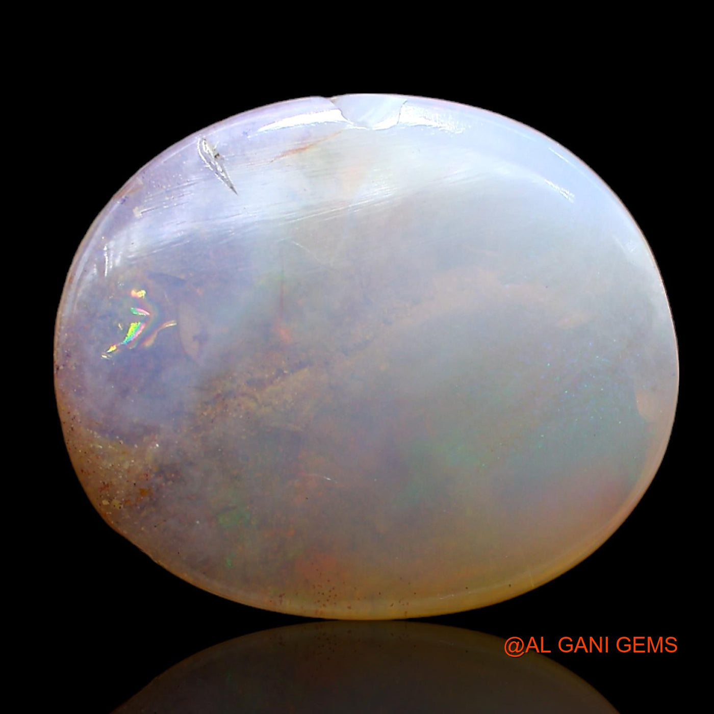 10.00 Cts Natural Australian Fire Opal Loose Gemstone Oval Cabochon 19x16x5 mm AB-957