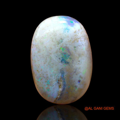 12.00 Cts Natural Australian Fire Opal Oval Cabochon Loose Gemstone For Jewelry 19x13x6 mm AB-958