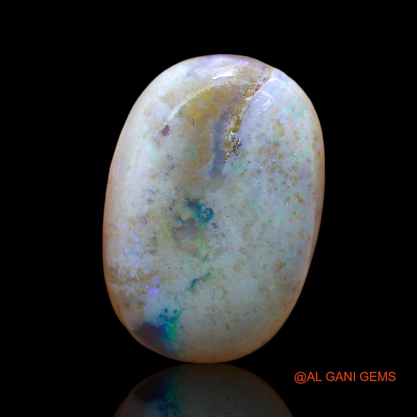 12.00 Cts Natural Australian Fire Opal Oval Cabochon Loose Gemstone For Jewelry 19x13x6 mm AB-958