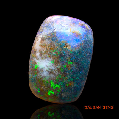 10.00 Cts Unheated Australian Fire Opal Loose Gemstone Oval Cabochon Natural 19x13x6 mm AB-960