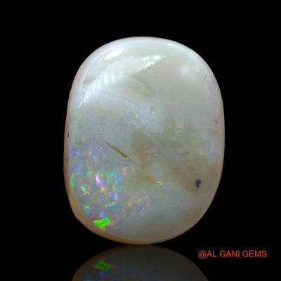 Natural Untreated Fire Opal Loose Gemstone Oval Cabochon From Australia 12.00 Cts 18x14x6 mm AB-962