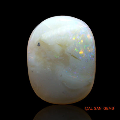 Natural Untreated Fire Opal Loose Gemstone Oval Cabochon From Australia 12.00 Cts 18x14x6 mm AB-962