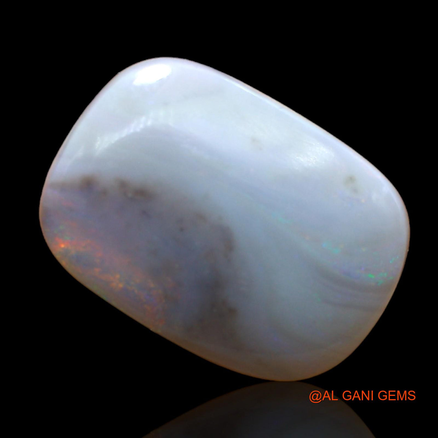 10.00 Cts Natural Australian Fire Opal Oval Cabochon Loose Gemstone For Jewelry 18x13x6 mm AB-963