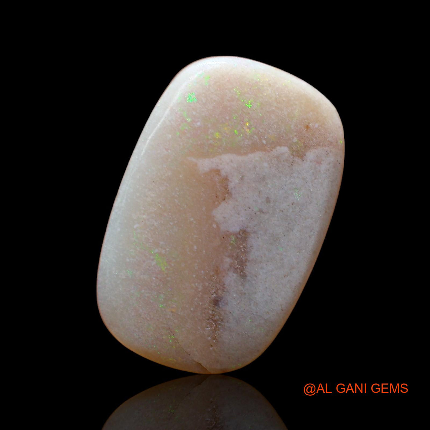 Natural Fire Opal Gemstone 10.00 Cts Loose Oval Cabochon From Australia 19x13x6 mm AB-964