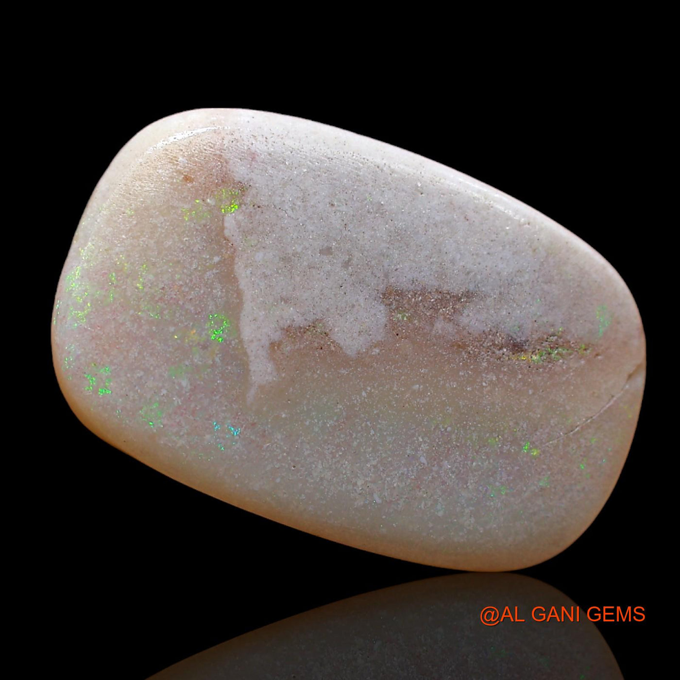 Natural Fire Opal Gemstone 10.00 Cts Loose Oval Cabochon From Australia 19x13x6 mm AB-964