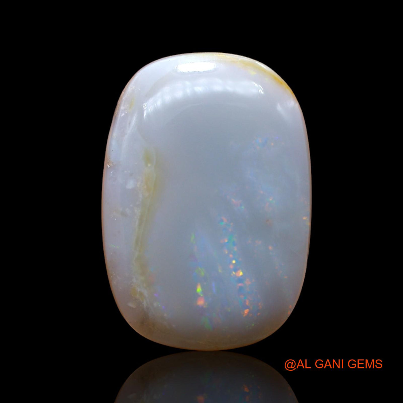 10.00 Cts Natural Australian Fire Opal Oval Cabochon Loose Gemstone For Jewelry 19x13x6 mm AB-965
