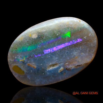 6.00 Cts Unheated Australian Fire Opal Loose Gemstone Oval Cabochon Natural 19x13x3 mm AB-967