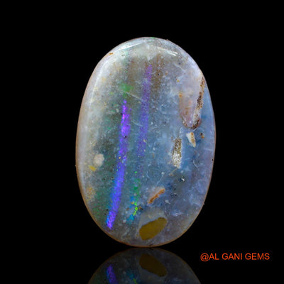 6.00 Cts Unheated Australian Fire Opal Loose Gemstone Oval Cabochon Natural 19x13x3 mm AB-967
