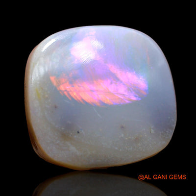 12.00 Cts Natural Australian Fire Opal Oval Cabochon Loose Gemstone For Jewelry 15x14x7 mm AB-969
