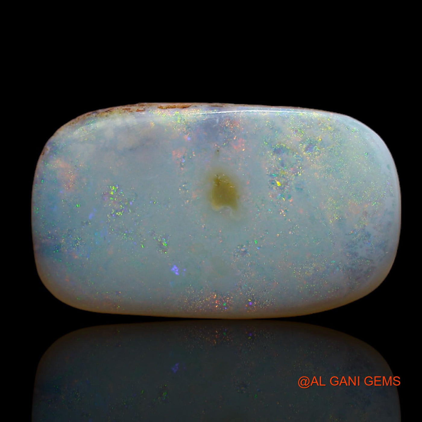 6.80 Cts Unheated Australian Fire Opal Loose Gemstone Oval Cabochon Natural 20x11x2 mm AB-96