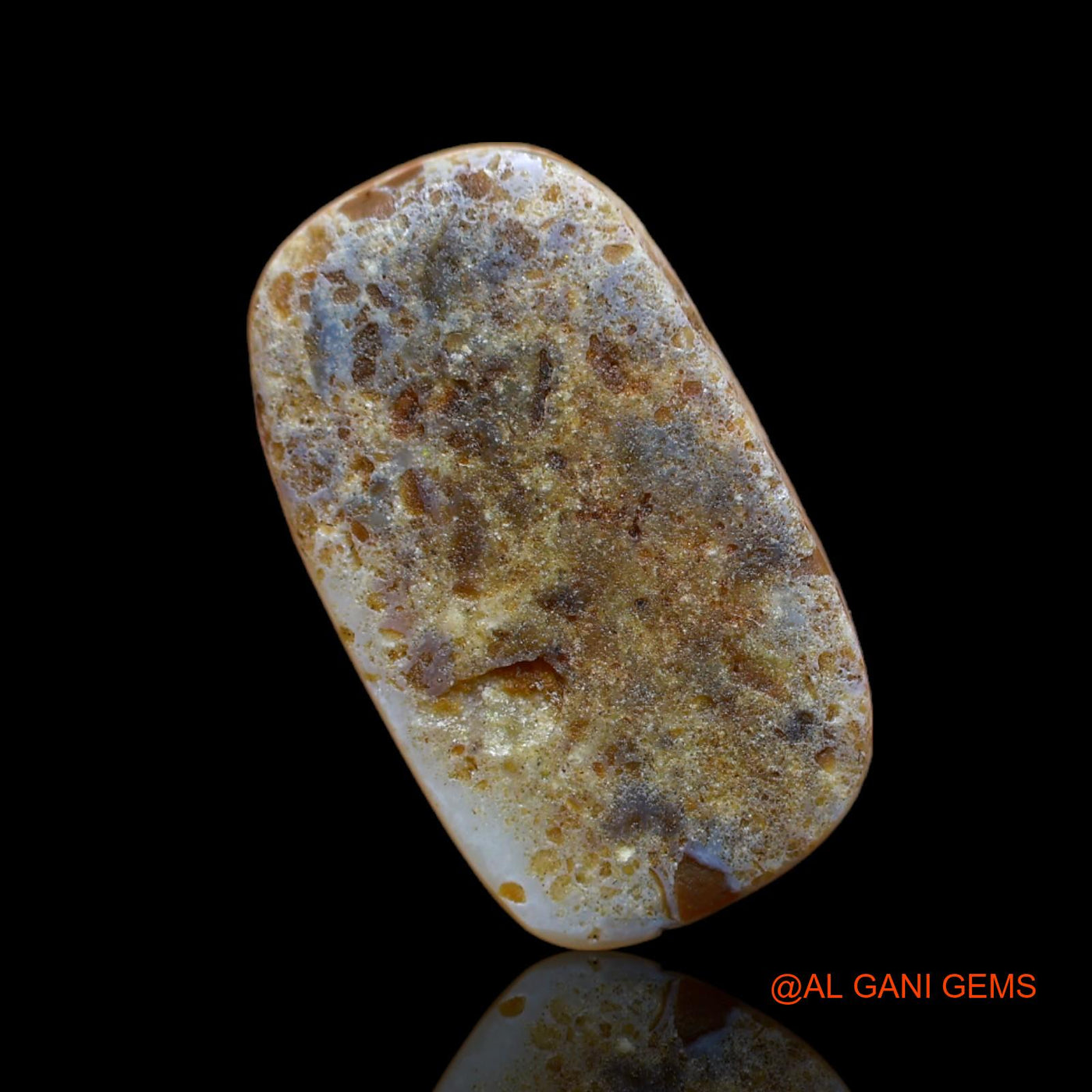 6.80 Cts Unheated Australian Fire Opal Loose Gemstone Oval Cabochon Natural 20x11x2 mm AB-96