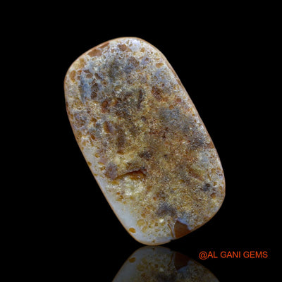 6.80 Cts Unheated Australian Fire Opal Loose Gemstone Oval Cabochon Natural 20x11x2 mm AB-96