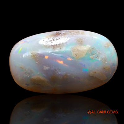 7.00 Cts Natural Australian Fire Opal Loose Gemstone Oval Cabochon 19x11x5 mm AB-970