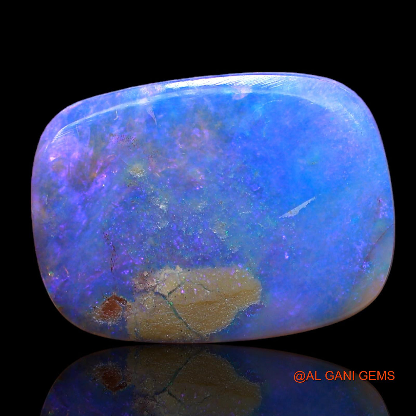 5.00 Cts Natural Australian Fire Opal Oval Cabochon Loose Gemstone For Jewelry 17x12x3 mm AB-971