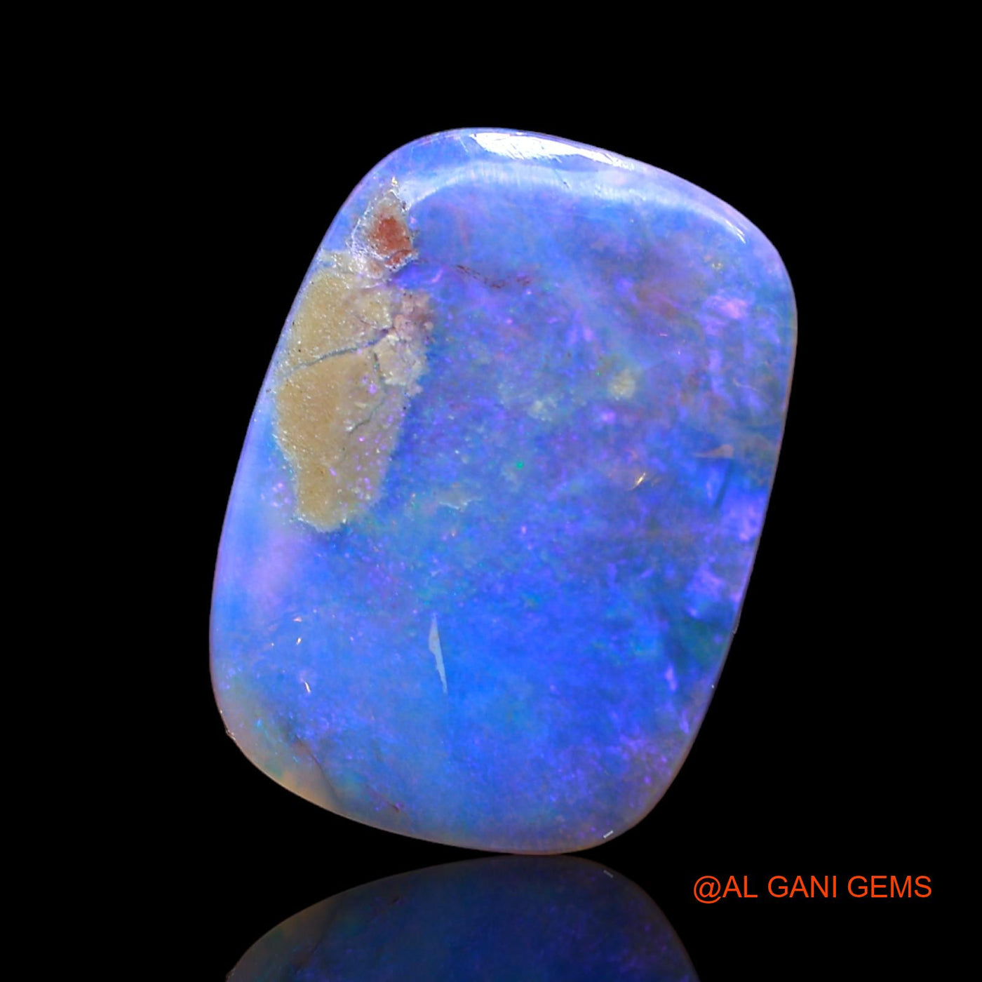5.00 Cts Natural Australian Fire Opal Oval Cabochon Loose Gemstone For Jewelry 17x12x3 mm AB-971