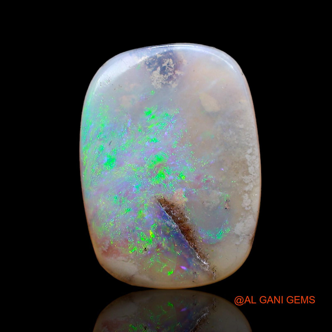 3.00 Cts Natural Australian Fire Opal Loose Gemstone Oval Cabochon 17x12x2 mm AB-972
