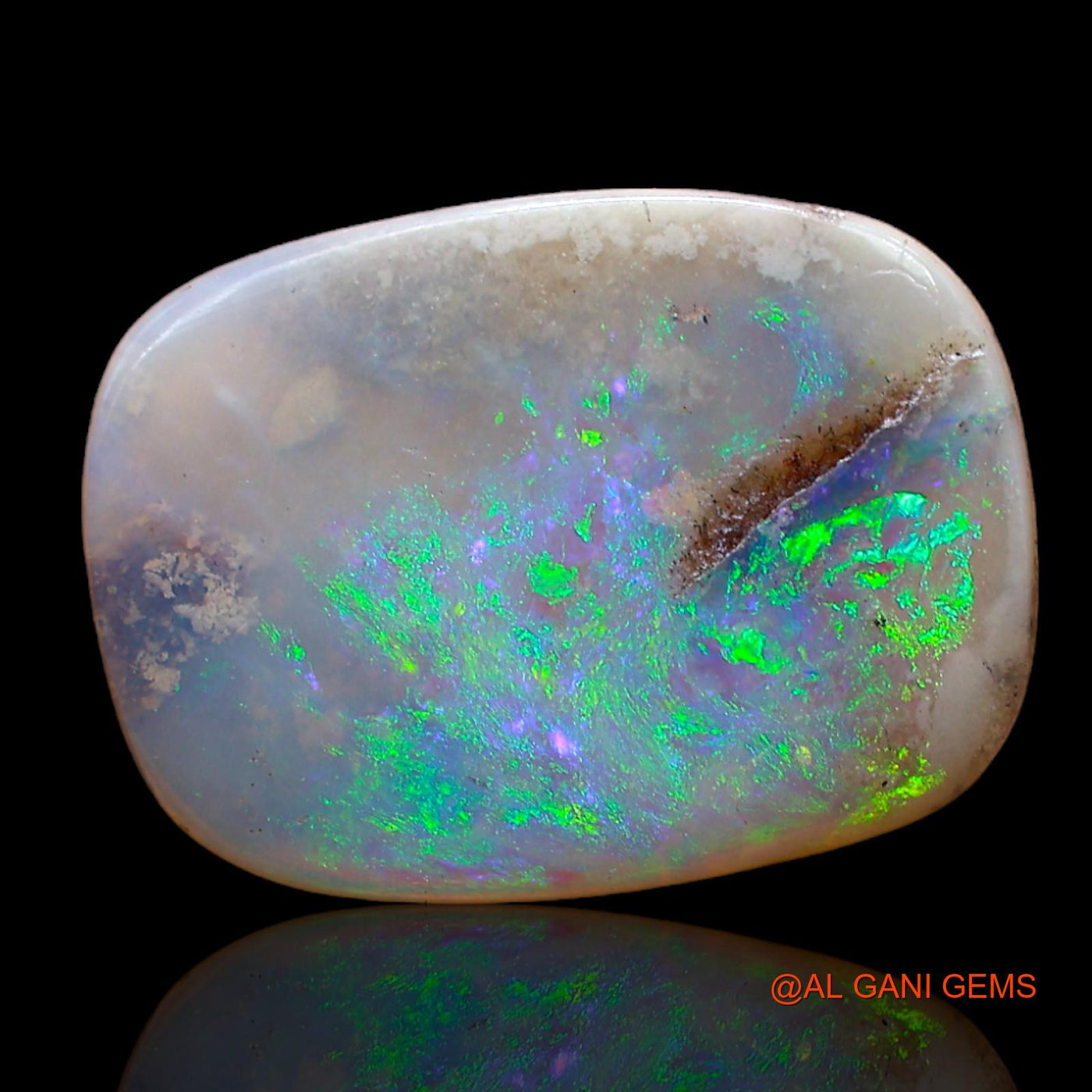 3.00 Cts Natural Australian Fire Opal Loose Gemstone Oval Cabochon 17x12x2 mm AB-972