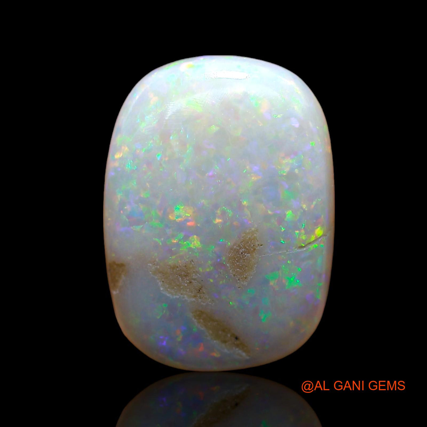 Natural Untreated Fire Opal Loose Gemstone Oval Cabochon From Australia 8.00 Cts 16x12x6 mm AB-973