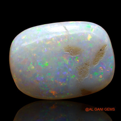 Natural Untreated Fire Opal Loose Gemstone Oval Cabochon From Australia 8.00 Cts 16x12x6 mm AB-973
