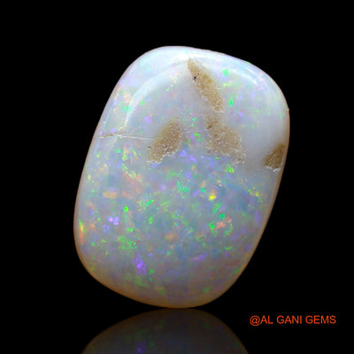 Natural Untreated Fire Opal Loose Gemstone Oval Cabochon From Australia 8.00 Cts 16x12x6 mm AB-973