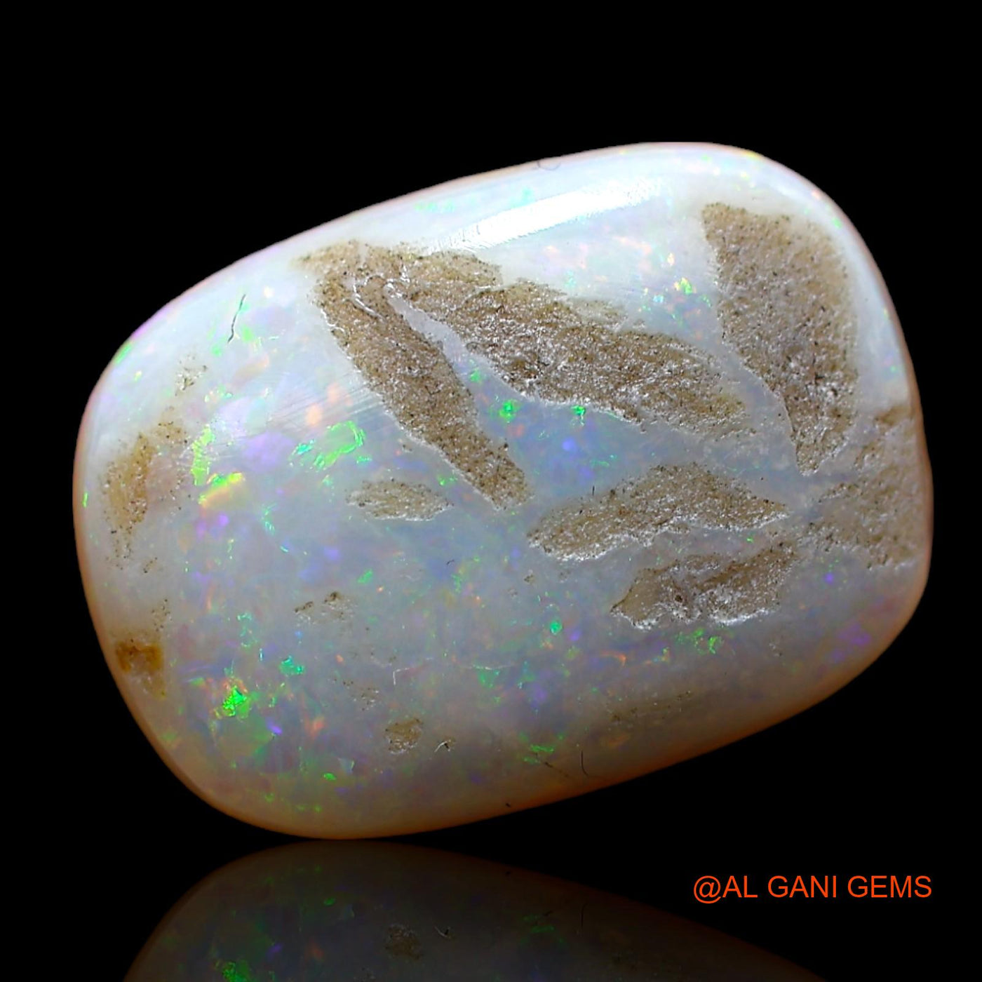 Natural Untreated Fire Opal Loose Gemstone Oval Cabochon From Australia 8.00 Cts 16x12x6 mm AB-973
