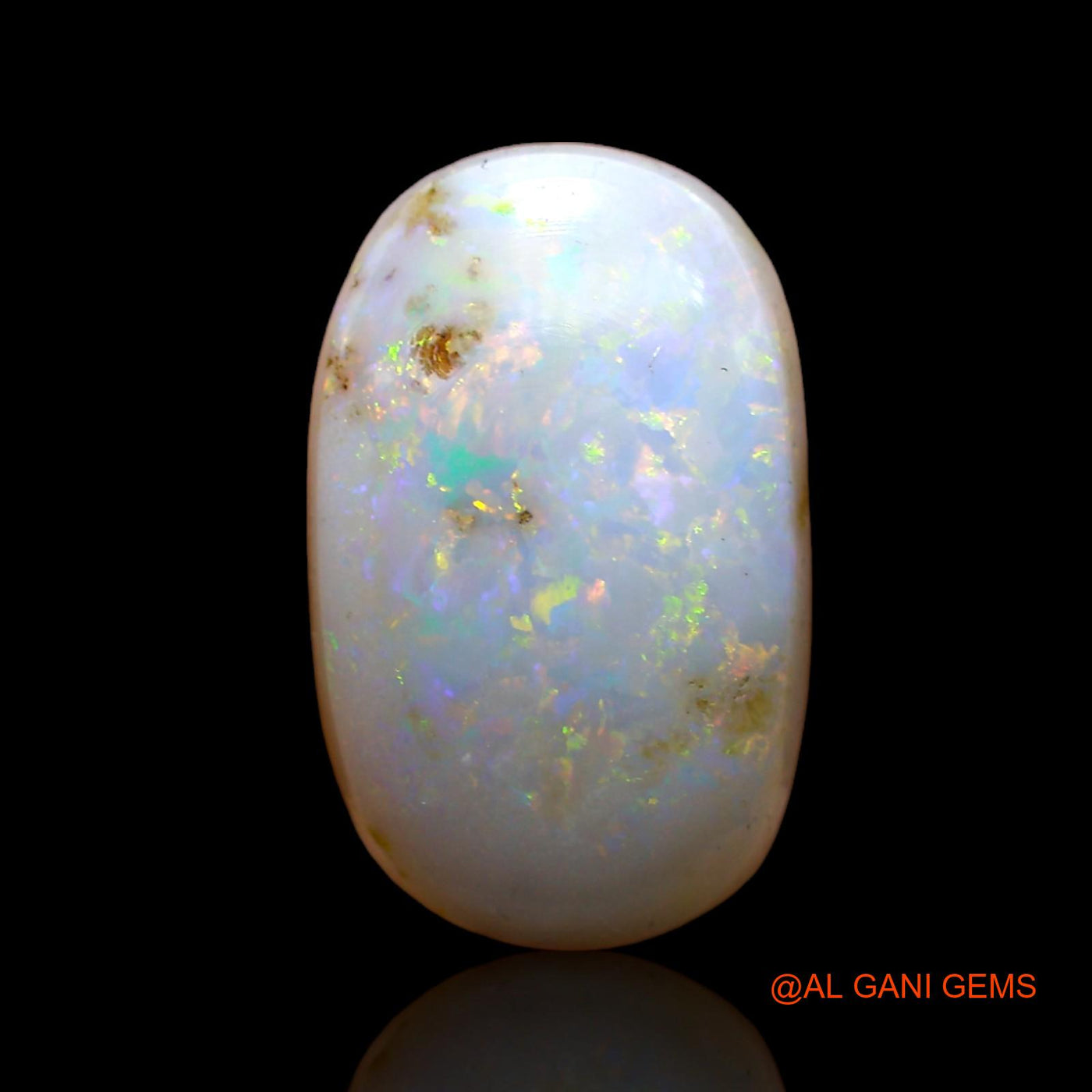 7.00 Cts Natural Australian Fire Opal Loose Gemstone Oval Cabochon 17x10x5 mm AB-974