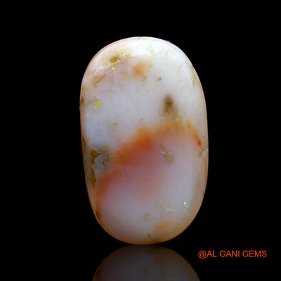 7.00 Cts Natural Australian Fire Opal Loose Gemstone Oval Cabochon 17x10x5 mm AB-974