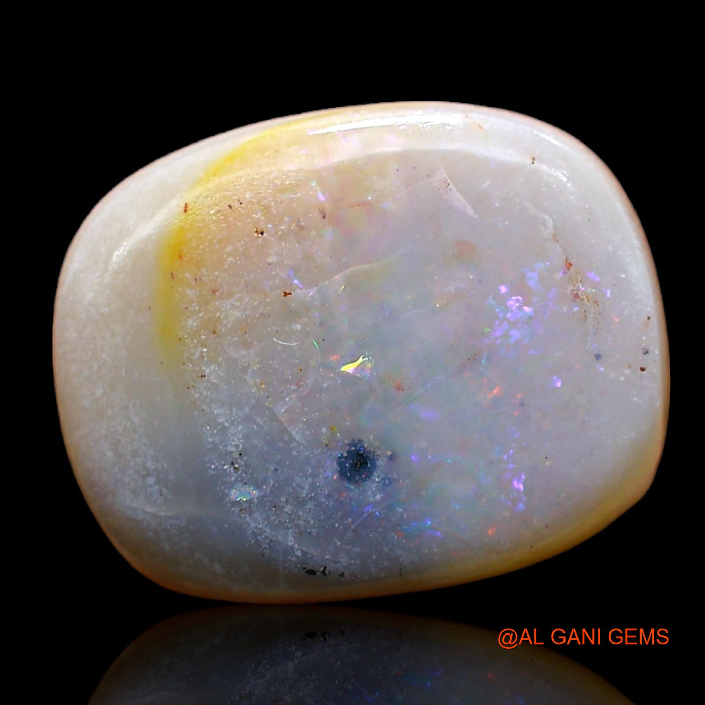 8.00 Cts Natural Australian Fire Opal Loose Gemstone Oval Cabochon 15x12x5 mm AB-975