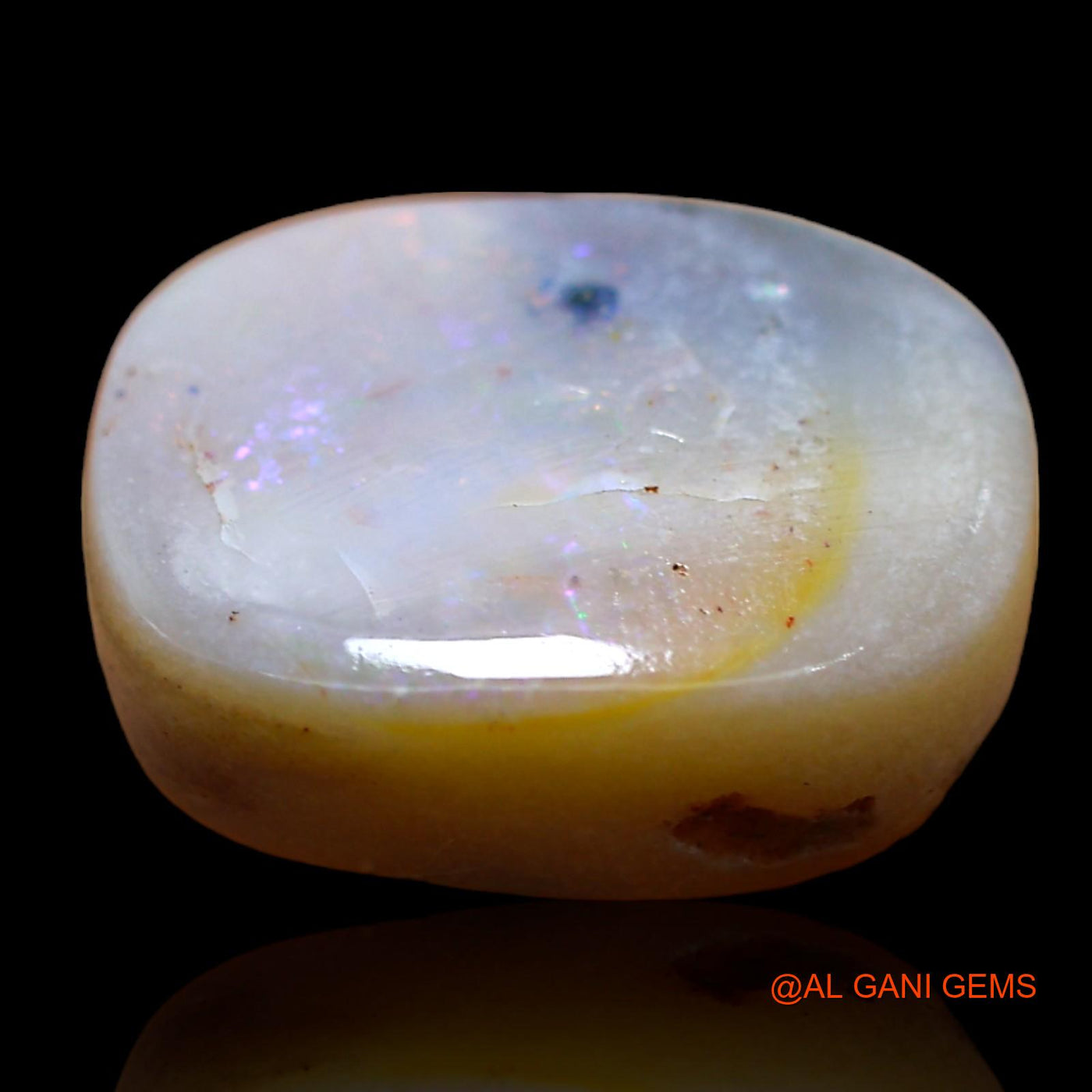8.00 Cts Natural Australian Fire Opal Loose Gemstone Oval Cabochon 15x12x5 mm AB-975