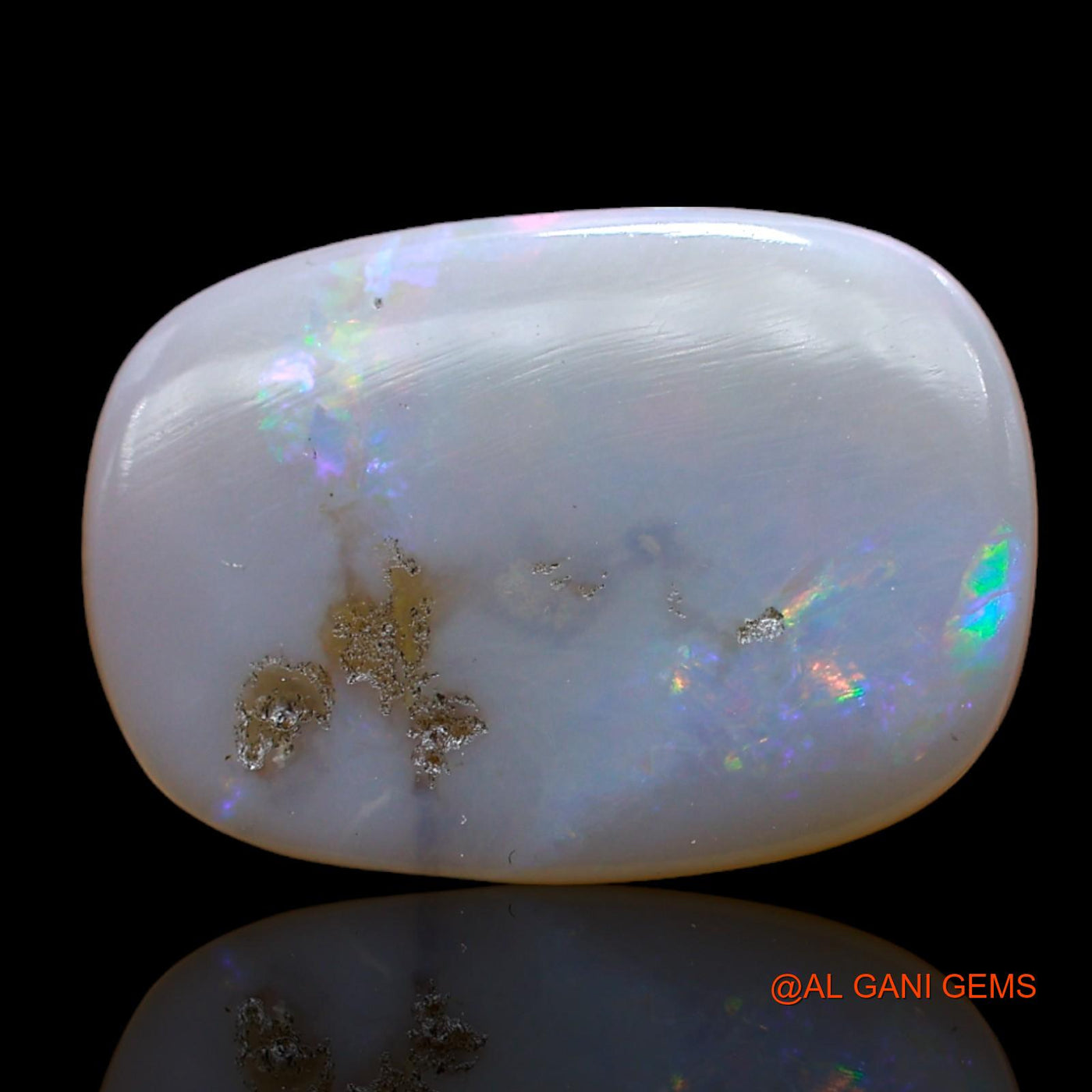 5.00 Cts Natural Australian Fire Opal Loose Gemstone Oval Cabochon 18x12x3 mm AB-976