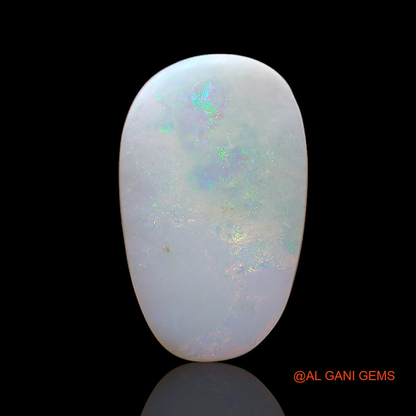 6.00 Cts Natural Australian Fire Opal Loose Gemstone Fancy Cabochon 17x10x4 mm AB-977