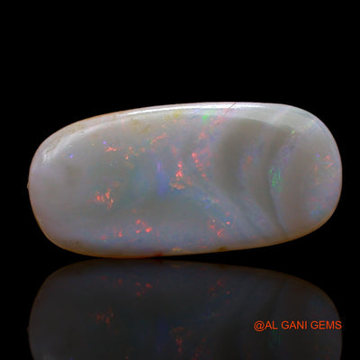 3.00 Cts Unheated Australian Fire Opal Loose Gemstone Oval Cabochon Natural 20x9x2 mm AB-978