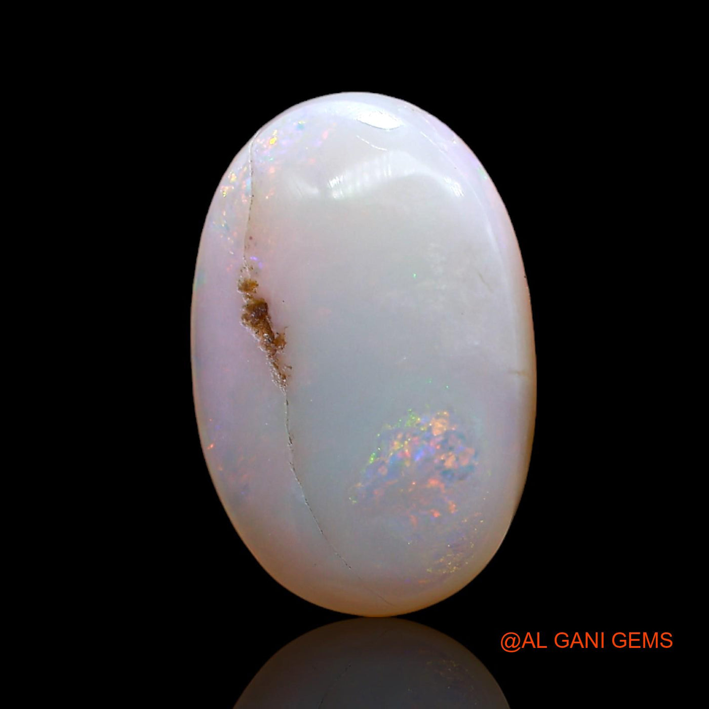 Natural Untreated Fire Opal Loose Gemstone Oval Cabochon From Australia 5.00 Cts 17x11x4 mm AB-979