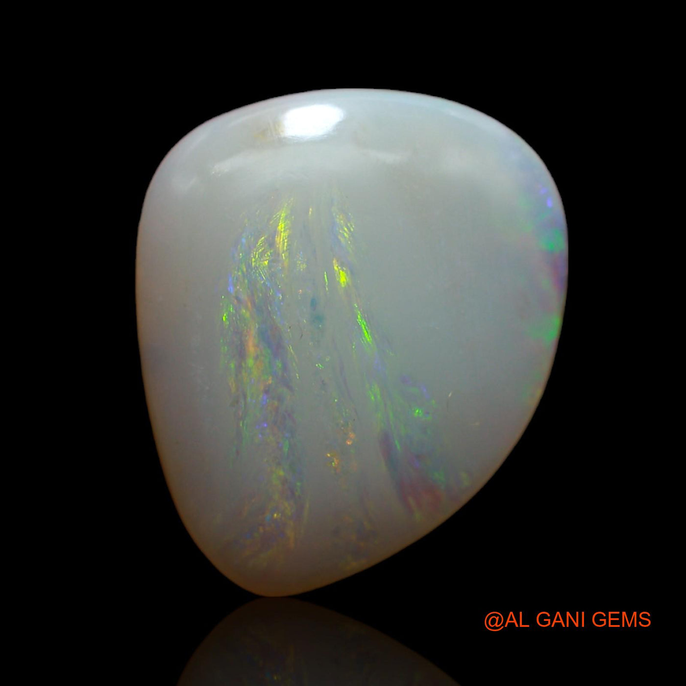Natural Fire Opal Gemstone 6.35 Cts Loose Fancy Cabochon From Australia 19x16x4 mm AB-97