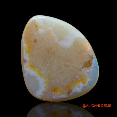 Natural Fire Opal Gemstone 6.35 Cts Loose Fancy Cabochon From Australia 19x16x4 mm AB-97