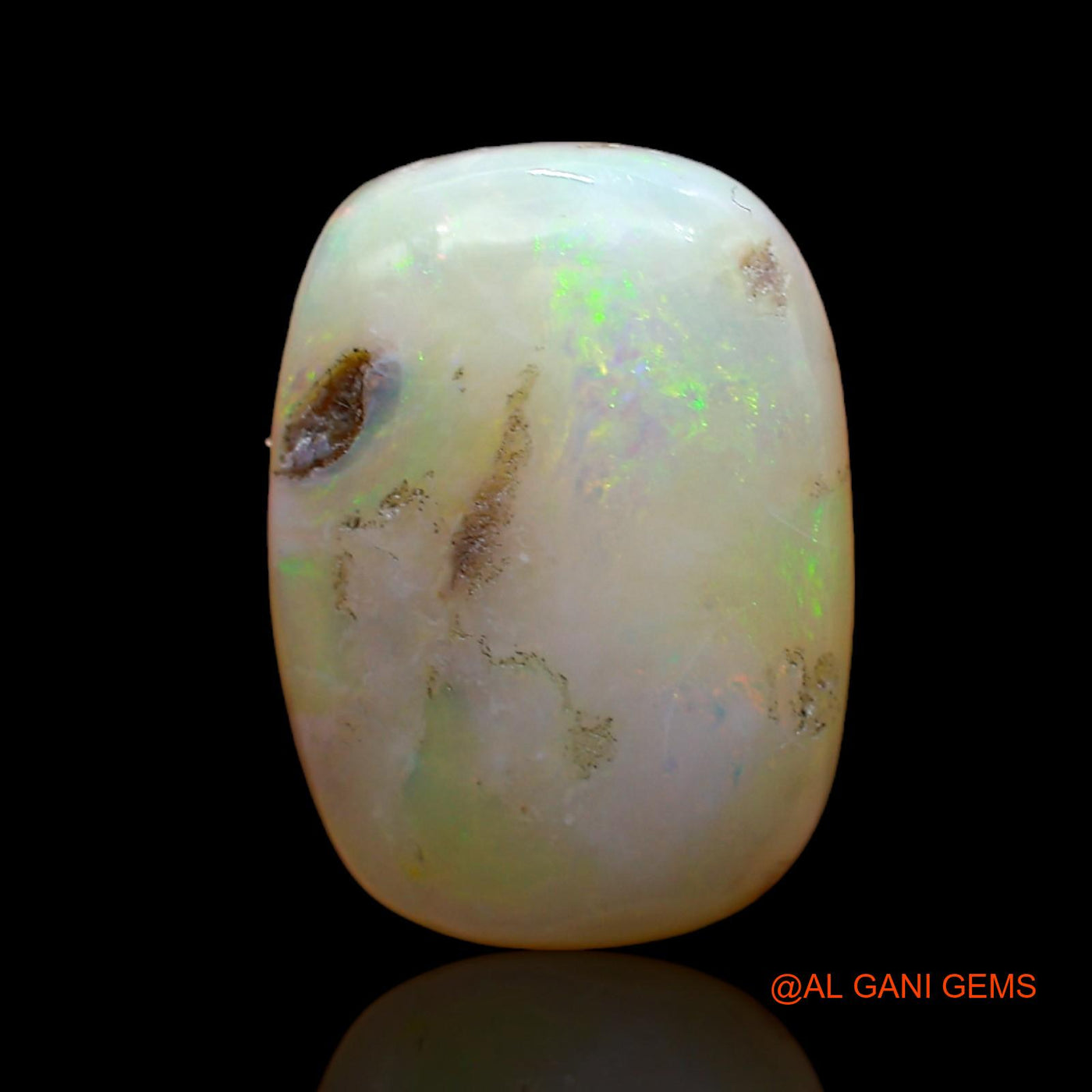 8.00 Cts Natural Australian Fire Opal Loose Gemstone Oval Cabochon 17x12x6 mm AB-982