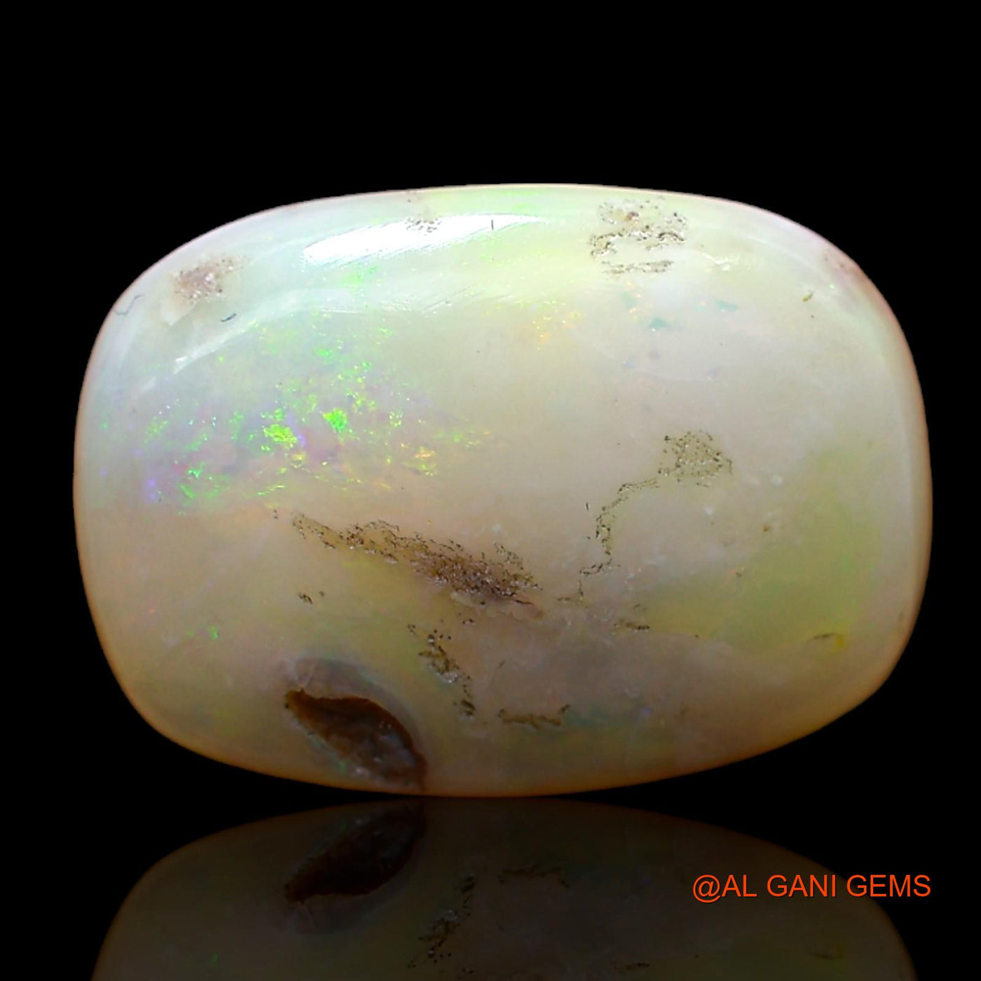 8.00 Cts Natural Australian Fire Opal Loose Gemstone Oval Cabochon 17x12x6 mm AB-982
