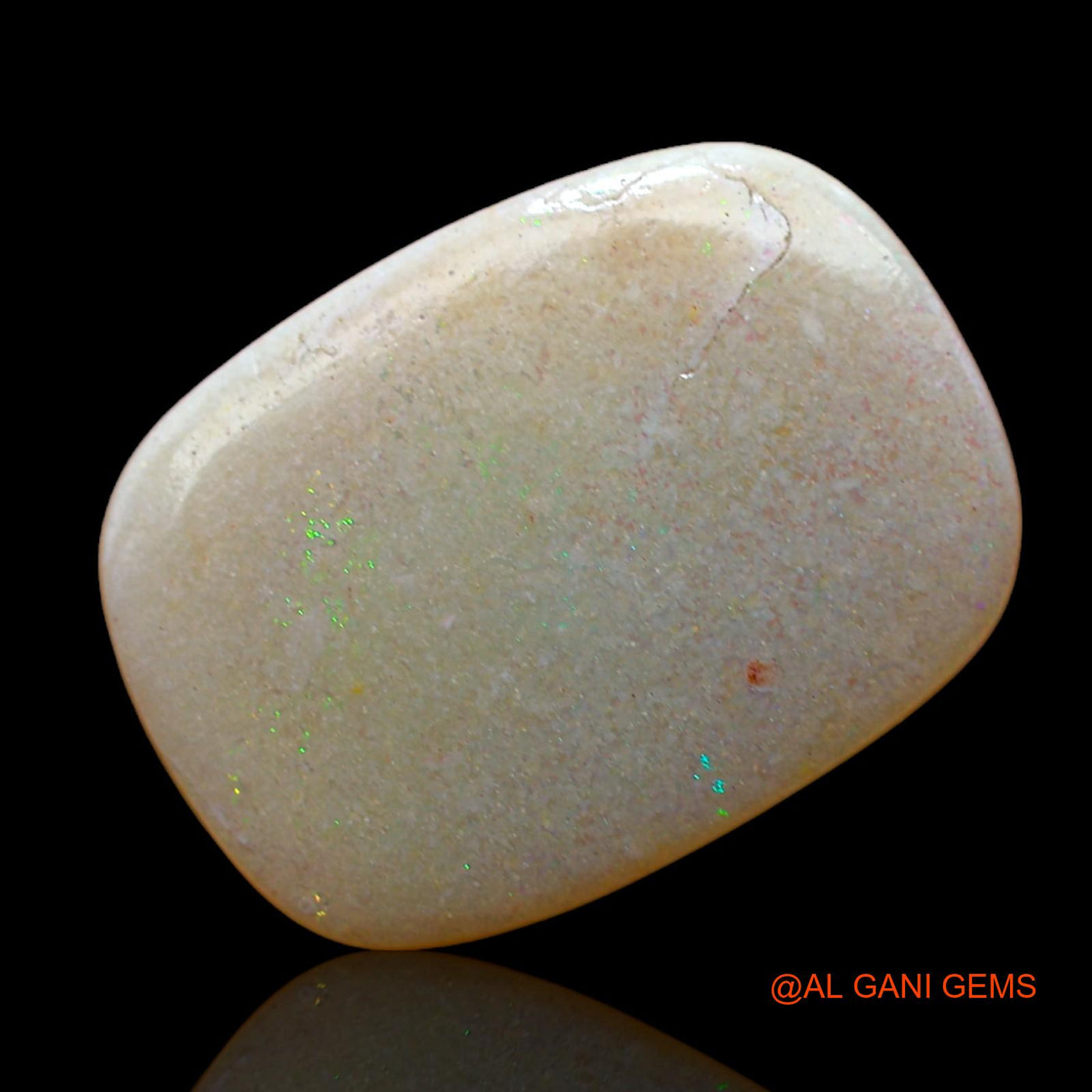 4.00 Cts Natural Australian Fire Opal Loose Gemstone Oval Cabochon 17x13x2 mm AB-983