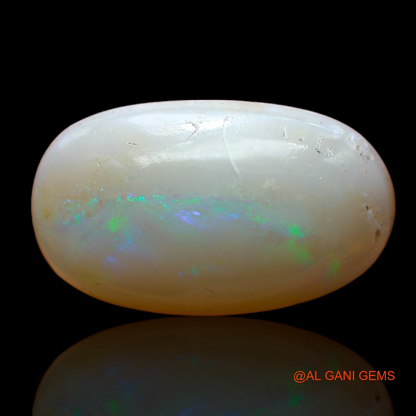 6.00 Cts Unheated Australian Fire Opal Loose Gemstone Oval Cabochon Natural 18x11x5 mm AB-984