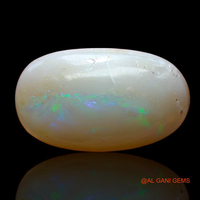 6.00 Cts Unheated Australian Fire Opal Loose Gemstone Oval Cabochon Natural 18x11x5 mm AB-984