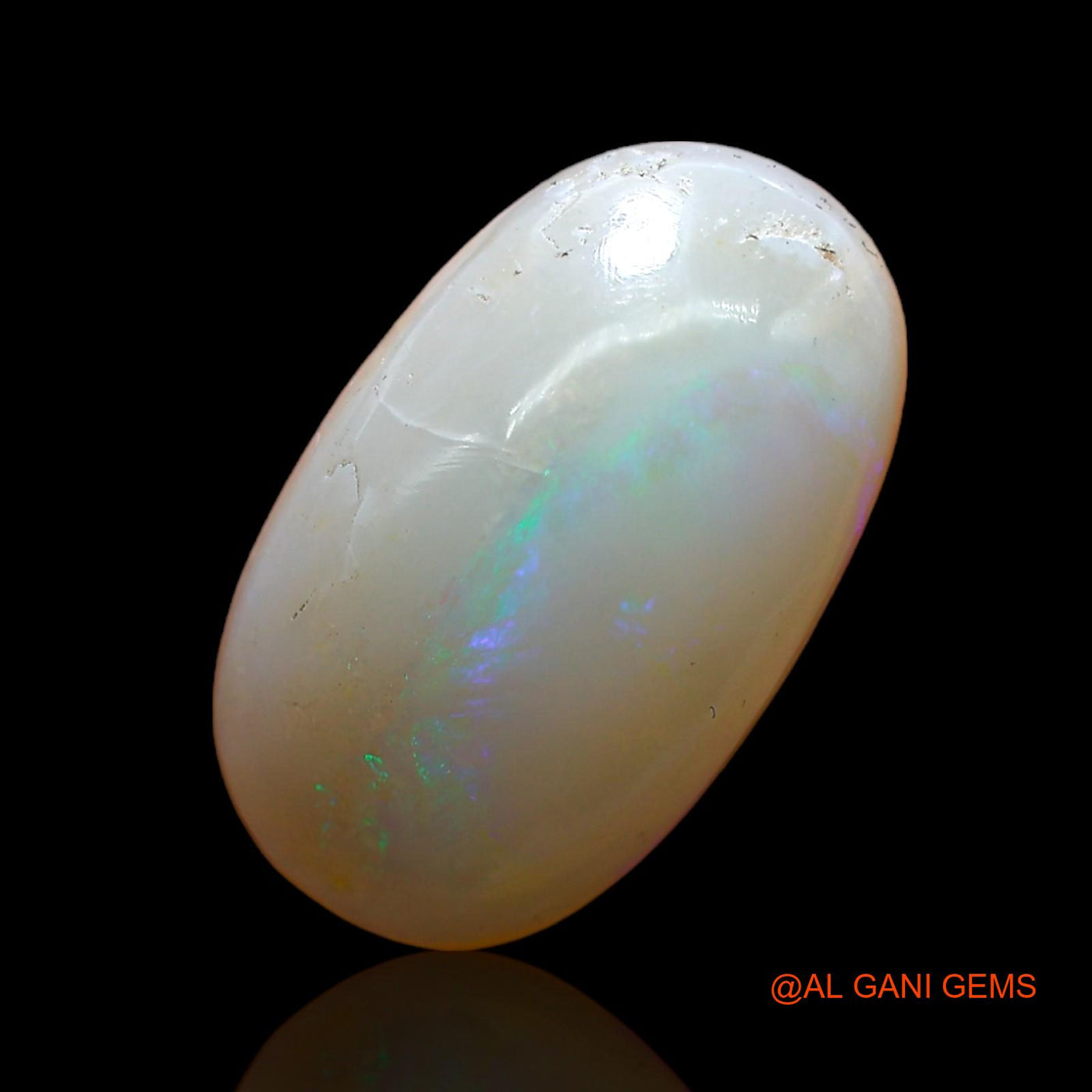 6.00 Cts Unheated Australian Fire Opal Loose Gemstone Oval Cabochon Natural 18x11x5 mm AB-984