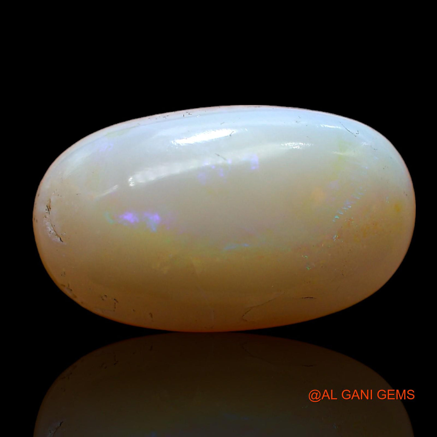 6.00 Cts Unheated Australian Fire Opal Loose Gemstone Oval Cabochon Natural 18x11x5 mm AB-984