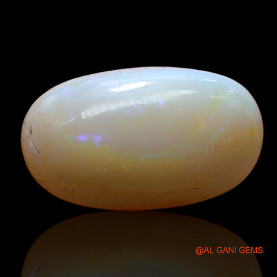 6.00 Cts Unheated Australian Fire Opal Loose Gemstone Oval Cabochon Natural 18x11x5 mm AB-984