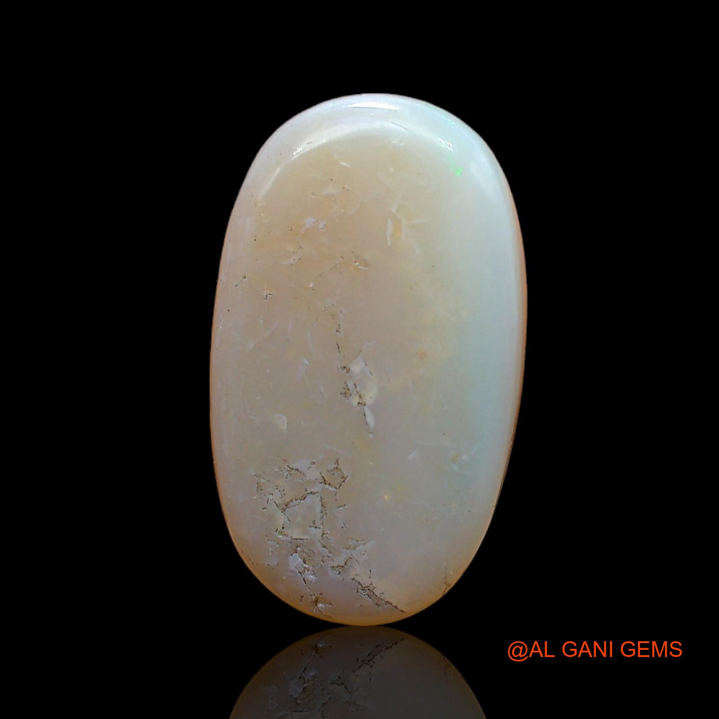 6.00 Cts Unheated Australian Fire Opal Loose Gemstone Oval Cabochon Natural 18x11x5 mm AB-984