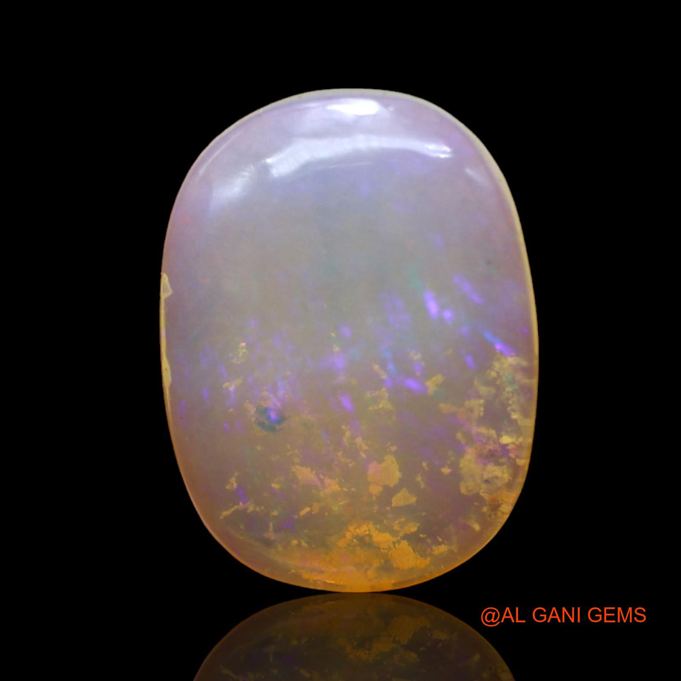 4.00 Cts Natural Australian Fire Opal Loose Gemstone Oval Cabochon 16x12x3 mm AB-986