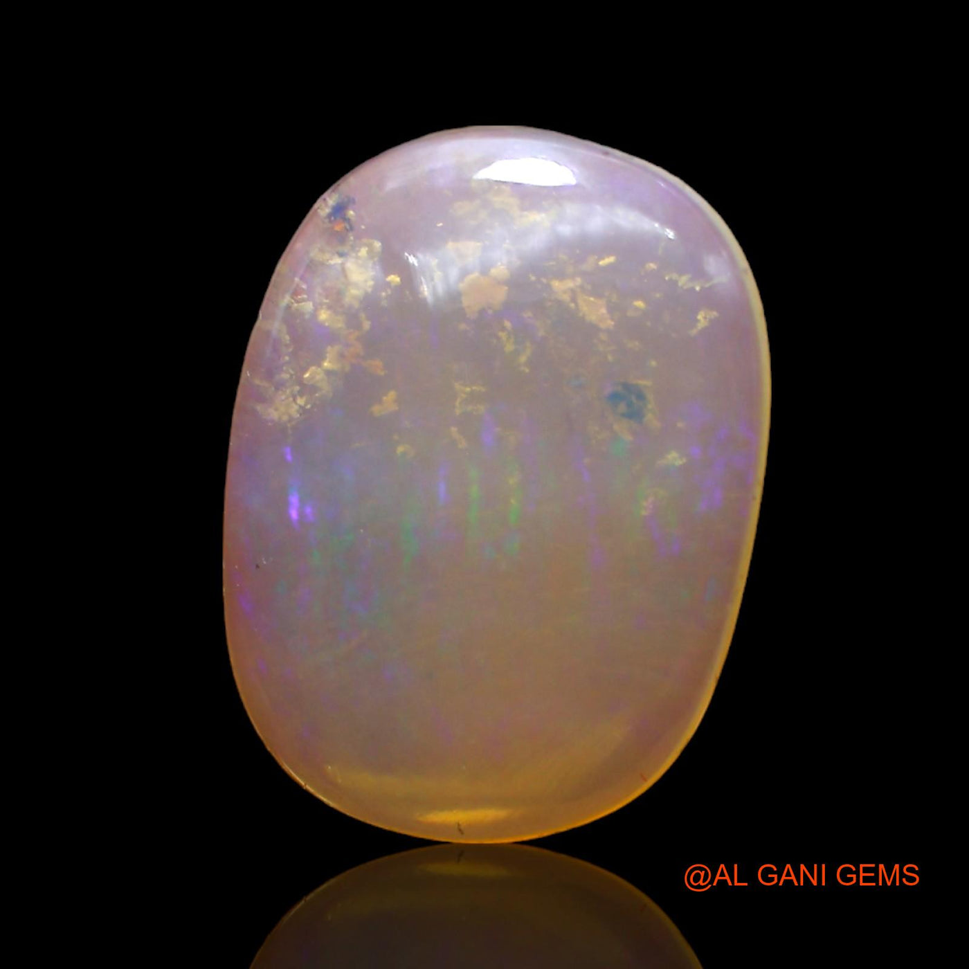 4.00 Cts Natural Australian Fire Opal Loose Gemstone Oval Cabochon 16x12x3 mm AB-986