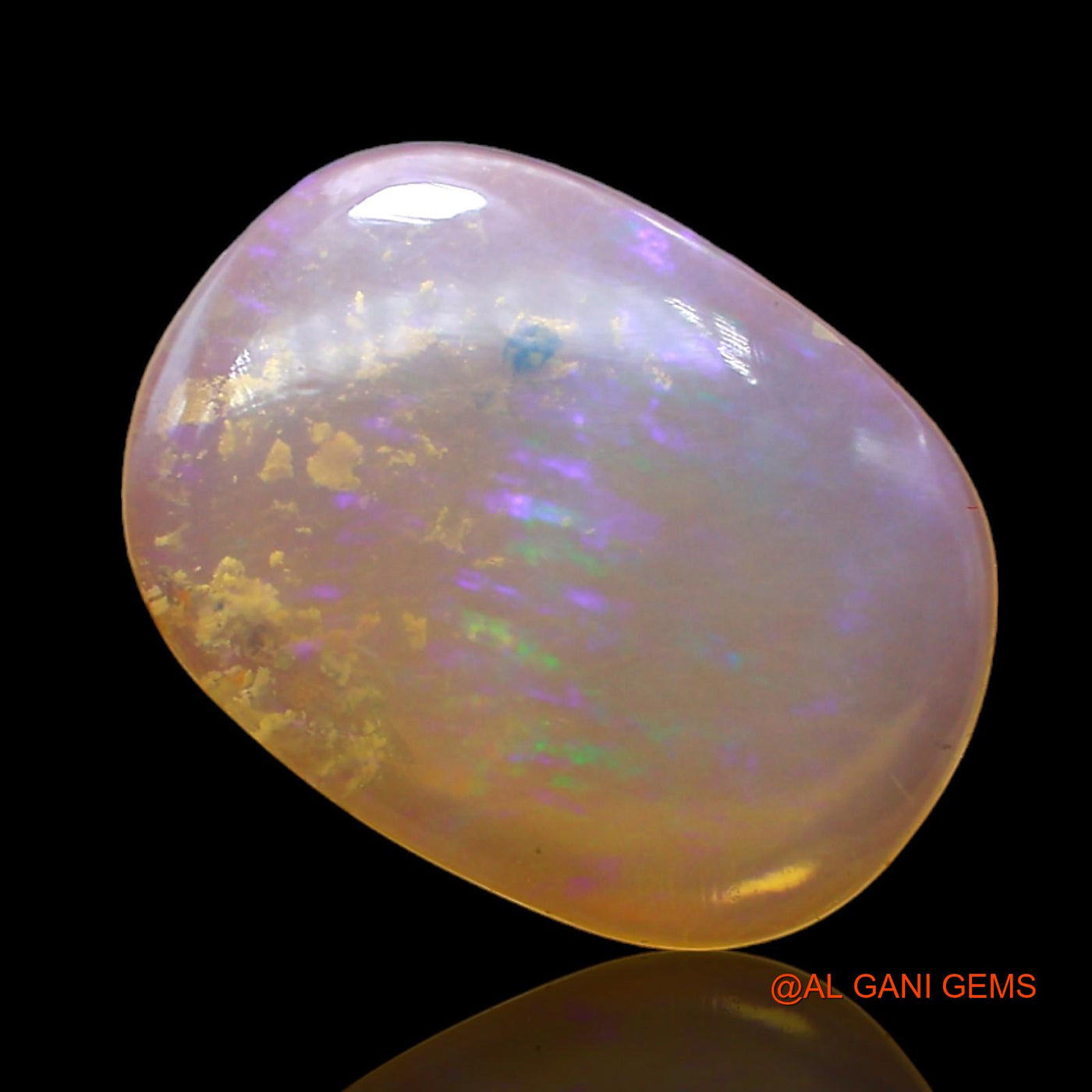4.00 Cts Natural Australian Fire Opal Loose Gemstone Oval Cabochon 16x12x3 mm AB-986