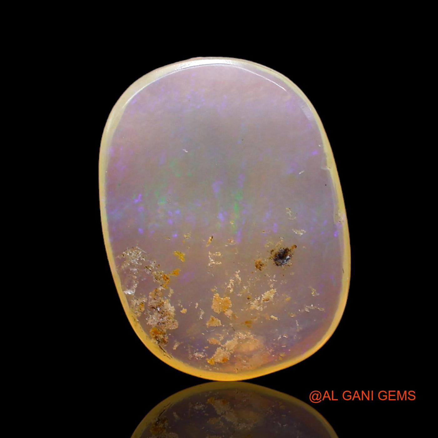 4.00 Cts Natural Australian Fire Opal Loose Gemstone Oval Cabochon 16x12x3 mm AB-986