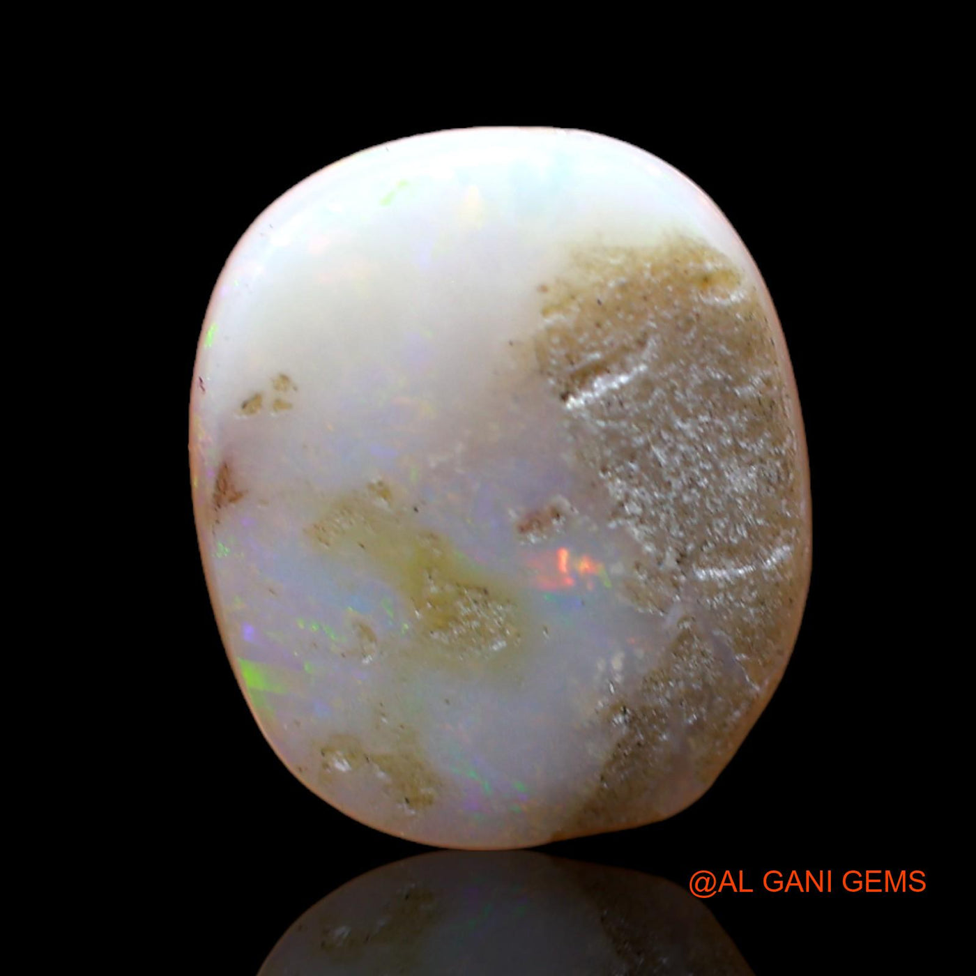 5.00 Cts Natural Australian Fire Opal Loose Gemstone Oval Cabochon 14x12x5 mm AB-988